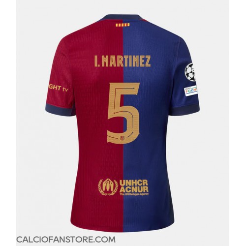 Maglia Calcio Barcelona Inigo Martinez #5 Prima Divisa 2024-25 Manica Corta